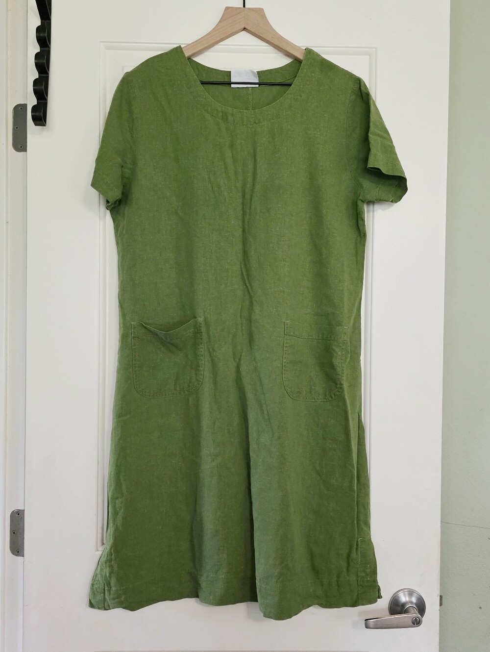 Studio Ease Green Linen Dress
